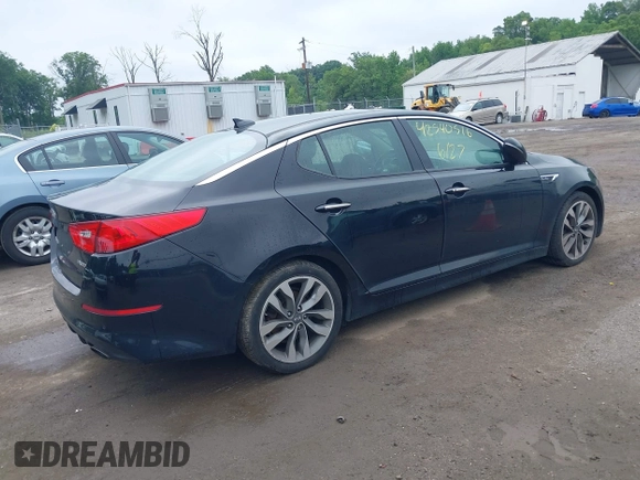 2014 Kia Optima SX Turbo with VIN 5XXGR4A61EG294366, listed as a IAAI auction lot 42540516 with 195,335 mi miles and . Bid and sale history available at DreamBid. Image 4.