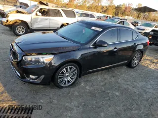 2014 Kia Cadenza Premium with VIN KNALN4D78E5148756, listed as a Copart auction lot 77539394 with 109,296 mi miles and Salvage Title. Bid and sale history available at carsss.com. Image 1.