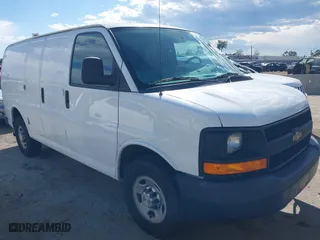 2013 Chevrolet Express Cargo Van with VIN 1GCWGFCA3D1179471, listed as a IAAI auction lot 38977519 with 113,094 mi miles. Bid and sale history available at carsss.com. Image 1.