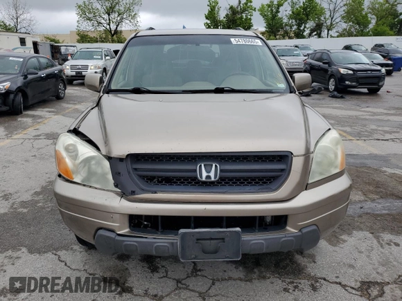 2003 Honda Pilot EX with VIN 2HKYF18463H563074, listed as a Copart auction lot 54780665 with 256,496 mi miles and Salvage Title. Bid and sale history available at DreamBid. Image 5.