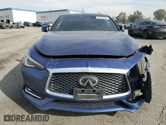 2020 Infiniti Q60 Luxe with VIN JN1EV7EK0LM341036, listed as a Copart auction lot 82596184 with 88,535 mi miles and Salvage Title. Bid and sale history available at carsss.com. Image 5.