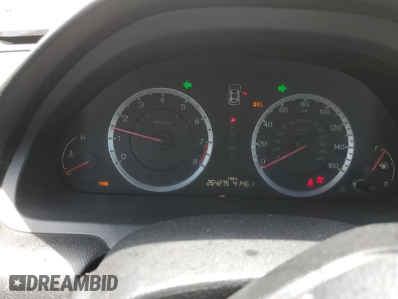 2011 Honda Accord EX with VIN 1HGCP2F70BA006999, listed as a Copart auction lot 60679345 with 264,275 mi miles and Salvage title. Bid and sale history available at DreamBid. Image 9.