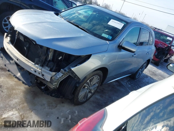 2017 Acura MDX w/Technology Pkg with VIN 5J8YD4H57HL000488, listed as a IAAI auction lot 41665825 with 72,485 mi miles. Bid and sale history available at carsss.com. Image 17.
