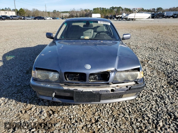 2001 BMW 7 Series 740iA with VIN WBAGG83411DN85508, listed as a Copart auction lot 42105654 with 167,797 mi miles and Non Repairable. Bid and sale history available at carsss.com. Image 5.