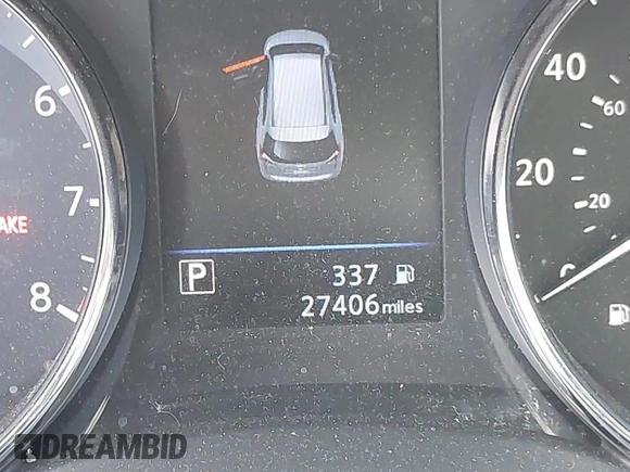 2018 Nissan Rogue SV with VIN KNMAT2MT1JP592478, listed as a IAAI auction lot 42023291 with 27,406 mi miles. Bid and sale history available at carsss.com. Image 15.