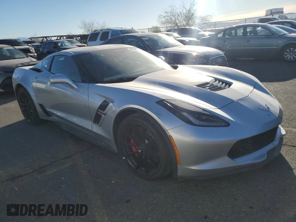 2017 Chevrolet Corvette Grand Sport 2LT with VIN 1G1YY2D75H5105428, listed as a Copart auction lot 42156015 with 31,563 mi miles and Salvage Title. Bid and sale history available at carsss.com. Image 4.