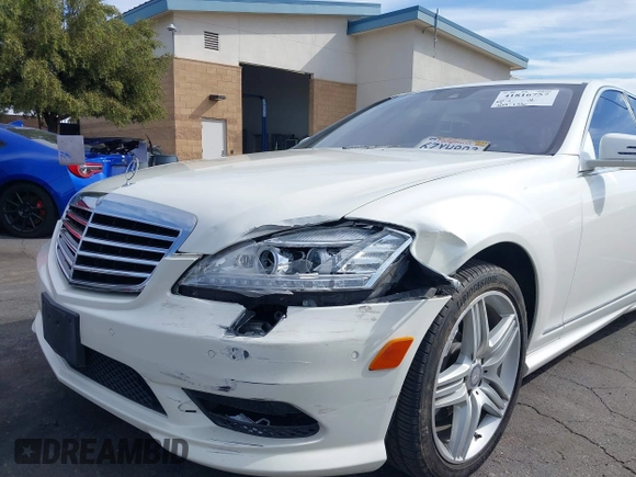 2013 Mercedes-Benz S 550 with VIN WDDNG7DB9DA531175, listed as a IAAI auction lot 41816757 with 109,136 mi miles and . Bid and sale history available at DreamBid. Image 6.