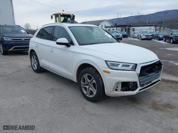 2018 Audi Q5 Premium Plus with VIN WA1BNAFY2J2223346, listed as a IAAI auction lot 41640213 with 100,540 mi miles. Bid and sale history available at carsss.com. Image 1.