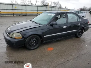 1998 Honda Civic LX with VIN 1HGEJ6579WL053784, listed as a Copart auction lot 47759575 with 298,142 mi miles and Salvage Title. Bid and sale history available at carsss.com. Image 1.