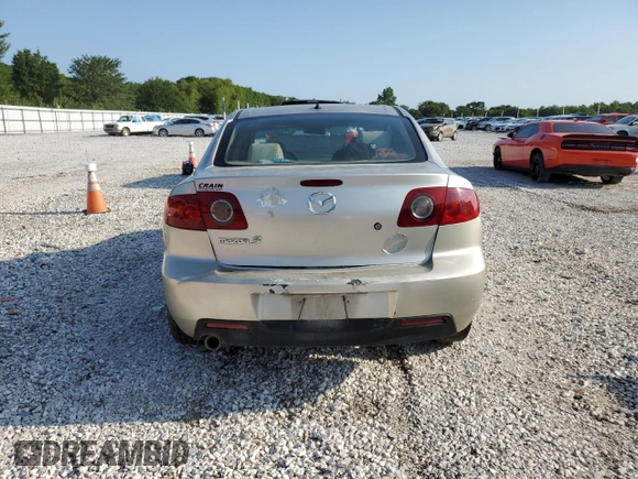 2004 Mazda 3 i with VIN JM1BK12F841134622, listed as a Copart auction lot 42541155 with Not Provided miles and Salvage Title. Bid and sale history available at DreamBid. Image 6.