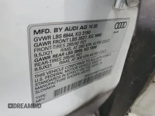 2021 Audi SQ7 Premium Plus z VIN WA1AWBF71MD016753, wystawiony jako Copart lot #52698744 z przebiegiem 50 778 mil mil oraz Szkody całkowita. Historia ofert i sprzedaży dostępna na DreamBid. Obrazek 12.