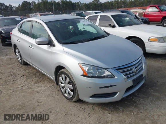 2014 Nissan Sentra S with VIN 3N1AB7AP2EL675817, listed as a IAAI auction lot 41457520 with 136,574 mi miles and . Bid and sale history available at DreamBid. Image 1.