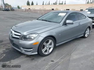 2012 Mercedes-Benz C-Class C 250 with VIN WDDGJ4HB1CF796936, listed as a IAAI auction lot 41466753 with 52,017 mi miles. Bid and sale history available at carsss.com. Image 2.