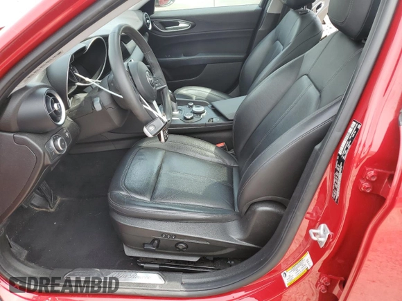 2018 Alfa Romeo Giulia with VIN ZARFAEDN0J7577037, listed as a Copart auction lot 54208215 with 54,175 mi miles and Salvage title. Bid and sale history available at DreamBid. Image 7.