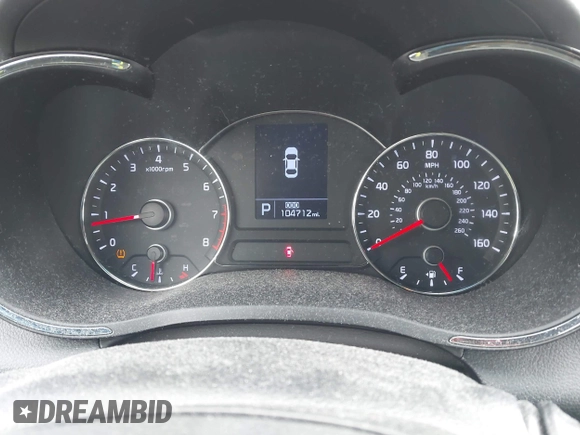 2014 Kia Forte EX with VIN KNAFX4A8XE5050378, listed as a IAAI auction lot 41923798 with 104,712 mi miles. Bid and sale history available at carsss.com. Image 7.