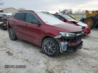 2020 Buick Encore GX Essence with VIN KL4MMGSL6LB099223, listed as a Copart auction lot 41879765 with 53,522 mi miles and Salvage title. Bid and sale history available at DreamBid. Image 4.