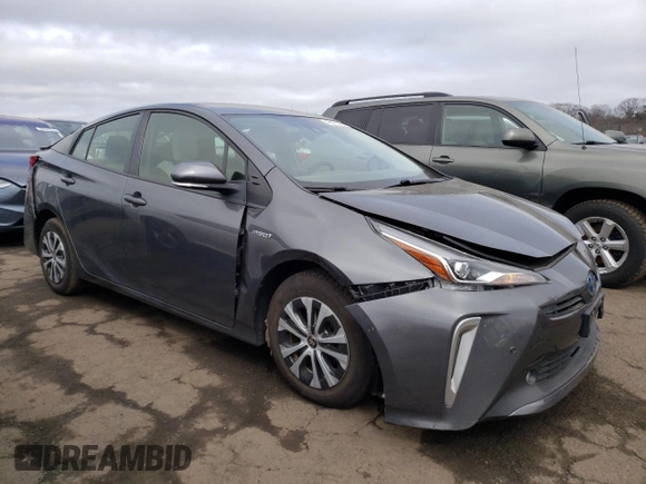 2021 Toyota Prius LE with VIN JTDL9MFU4M3026237, listed as a Copart auction lot 49271085 with 42,419 mi miles and Salvage title. Bid and sale history available at DreamBid. Image 4.