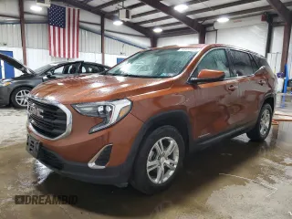 2019 GMC Terrain SLE z VIN 3GKALMEV7KL264642, wystawiony jako Copart lot #58923355 z przebiegiem 93 747 mil mil oraz Szkoda całkowita • Salvage title. Historia ofert i sprzedaży dostępna na DreamBid. Obrazek 1.