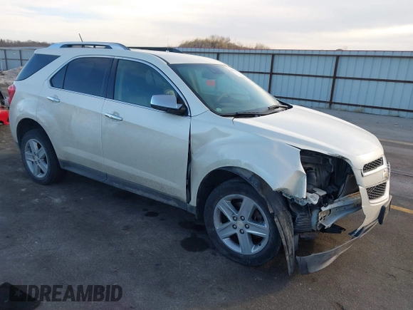 2015 Chevrolet Equinox LTZ with VIN 1GNALDEK7FZ109807, listed as a IAAI auction lot 41675883 with 157,213 mi miles. Bid and sale history available at carsss.com. Image 1.