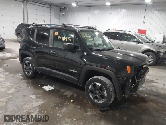 2018 Jeep Renegade Upland z VIN ZACCJBAB7JPH44891, wystawiony jako IAAI lot #41598472 z przebiegiem 150 165 mil mil oraz . Historia ofert i sprzedaży dostępna na DreamBid. Obrazek 1.