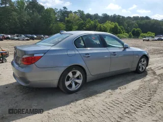 2005 BMW 5 Series 530i with VIN WBANA73555CR60078, listed as a Copart auction lot 61430145 with 87,725 mi miles and Clean title. Bid and sale history available at DreamBid. Image 3.