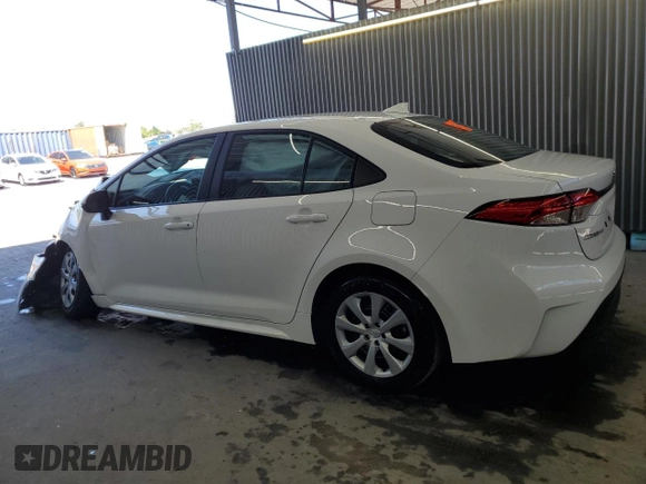 2025 Toyota Corolla LE with VIN 5YFB4MDE4SP264454, listed as a Copart auction lot 53246465 with 5,350 mi miles and Non Repairable. Bid and sale history available at carsss.com. Image 2.