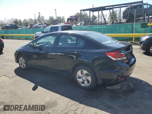 2015 Honda Civic LX with VIN 19XFB2F52FE291037, listed as a Copart auction lot 52035985 with 68,077 mi miles and Clean Title. Bid and sale history available at carsss.com. Image 2.