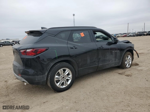 2021 Chevrolet Blazer LT with VIN 3GNKBJRS7MS573058, listed as a Copart auction lot 44967365 with 77,254 mi miles and Salvage Title. Bid and sale history available at carsss.com. Image 3.