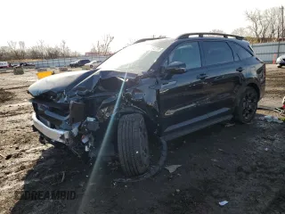 2025 Kia Sorento X-Line SX Prestige with VIN 5XYRKDJF9SG339509, listed as a Copart auction lot 51943195 with 1,147 mi miles and Salvage title. Bid and sale history available at DreamBid. Image 1.