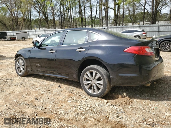 2012 Infiniti M37 with VIN JN1BY1AR6CM390879, listed as a Copart auction lot 51152655 with 187,611 mi miles and Salvage Title. Bid and sale history available at carsss.com. Image 2.