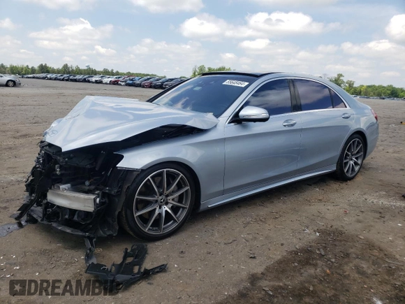 2020 Mercedes-Benz S S 560 with VIN WDDUG8GB6LA523756, listed as a Copart auction lot 55648464 with Not Provided miles and Salvage Title. Bid and sale history available at carsss.com. Image 1.