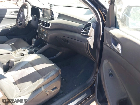 2021 Hyundai Tucson Limited with VIN KM8J33AL6MU298151, listed as a IAAI auction lot 41637599 with 73,886 mi miles. Bid and sale history available at carsss.com. Image 5.