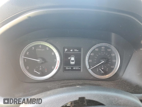 2018 Hyundai Sonata SE z VIN 5NPE24AF2JH690798, wystawiony jako Copart lot #41805415 z przebiegiem 48 101 mil mil oraz Szkoda całkowita • Salvage title. Historia ofert i sprzedaży dostępna na DreamBid. Obrazek 9.