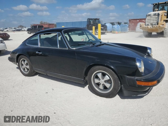 1975 Porsche 911 with VIN 9115202267, listed as a Copart auction lot 75863884 with 61,298 mi miles and Salvage title. Bid and sale history available at DreamBid. Image 4.