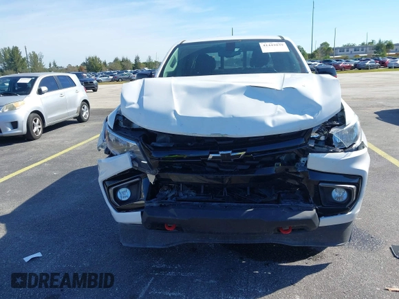 2021 Chevrolet Colorado 2WD LT with VIN 1GCGSCEN3M1276560, listed as a IAAI auction lot 41442039 with 82,538 mi miles. Bid and sale history available at carsss.com. Image 6.