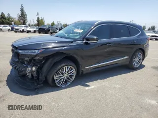 2022 Acura MDX Advance with VIN 5J8YE1H86NL006669, listed as a Copart auction lot 62025965 with Not provided miles and Salvage title. Bid and sale history available at DreamBid. Image 1.