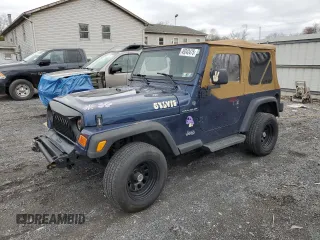 2001 Jeep Wrangler SE with VIN 1J4FA29P41P303093, listed as a Copart auction lot 49342475 with 193,768 mi miles and Salvage Title. Bid and sale history available at carsss.com. Image 1.