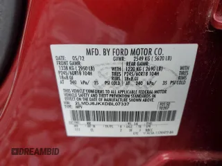 2013 Lincoln MKX z VIN 2LMDJ8JKXDBL07337, wystawiony jako Copart lot #85747304 z przebiegiem 182 696 mil mil oraz Szkoda całkowita • Salvage title. Historia ofert i sprzedaży dostępna na DreamBid. Obrazek 15.