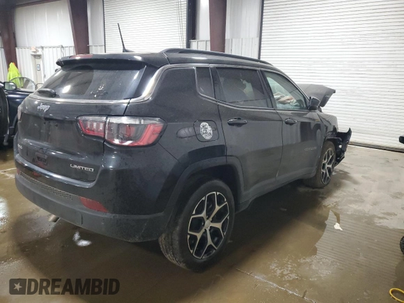 2024 Jeep Compass Limited with VIN 3C4NJDCN3RT161346, listed as a Copart auction lot 57380145 with 11,344 mi miles and Salvage title. Bid and sale history available at DreamBid. Image 3.