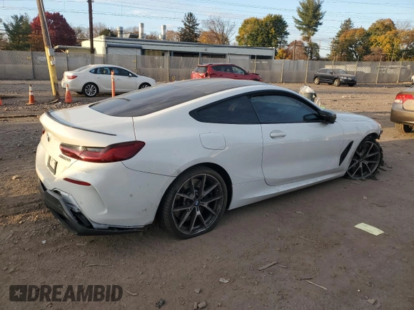 2019 BMW 8 Series M850i xDrive with VIN WBABC4C59KBU96564, listed as a Copart auction lot 79454194 with Not Provided miles and Salvage Title. Bid and sale history available at carsss.com. Image 3.