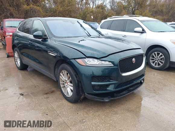 2017 Jaguar F-PACE 20d Prestige with VIN SADCK2BN4HA490089, listed as a IAAI auction lot 41457625 with 81,503 mi miles. Bid and sale history available at carsss.com. Image 1.
