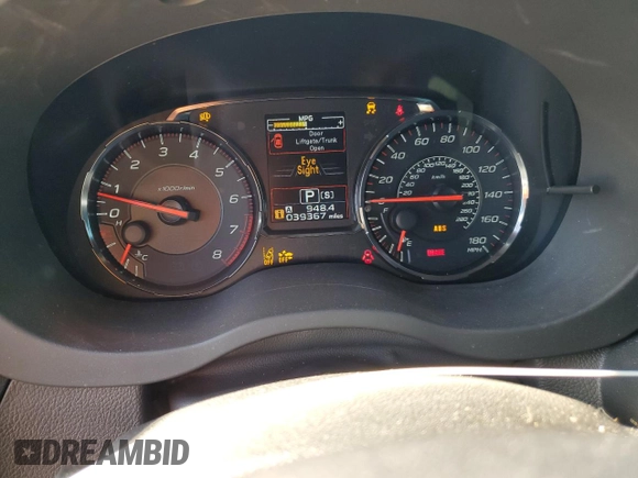 2020 Subaru WRX Limited with VIN JF1VA1N62L8807766, listed as a Copart auction lot 84269764 with 39,367 mi miles and Salvage Title. Bid and sale history available at carsss.com. Image 9.