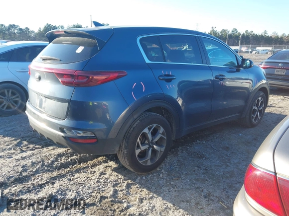 2020 Kia Sportage LX with VIN KNDPM3AC3L7826852, listed as a IAAI auction lot 41588029 with 55,000 mi miles and . Bid and sale history available at DreamBid. Image 4.