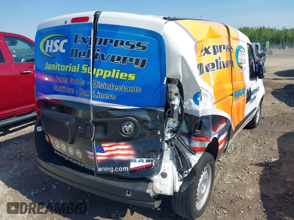 2021 Ram ProMaster City Cargo Tradesman with VIN ZFBHRFAB7M6T70945, listed as a IAAI auction lot 42072721 with 92,793 mi miles and . Bid and sale history available at DreamBid. Image 4.