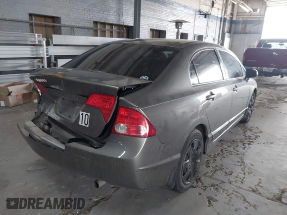 2008 Honda Civic LX with VIN 1HGFA16578L020709, listed as a IAAI auction lot 41622652 with 276,782 mi miles and . Bid and sale history available at DreamBid. Image 4.