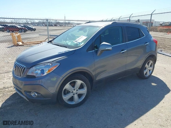 2015 Buick Encore Convenience with VIN KL4CJBSB8FB038636, listed as a IAAI auction lot 41846849 with 160,687 mi miles. Bid and sale history available at carsss.com. Image 2.