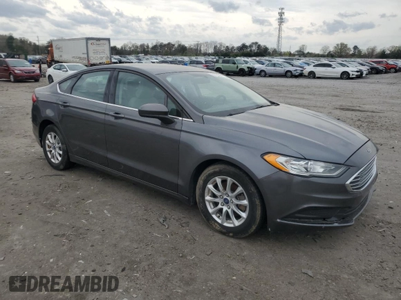2017 Ford Fusion S with VIN 3FA6P0G71HR159328, listed as a Copart auction lot 51600035 with 97,904 mi miles and Salvage Title. Bid and sale history available at DreamBid. Image 4.
