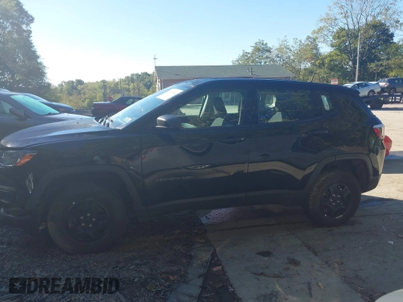 2021 Jeep Compass Sport with VIN 3C4NJDAB9MT591500, listed as a IAAI auction lot 40517034 with 58,230 mi miles and . Bid and sale history available at DreamBid. Image 15.