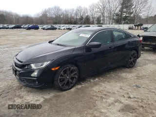 2020 Honda Civic Sedan Sport with VIN 2HGFC2F80LH557762, listed as a Copart auction lot 42766225 with 67,897 mi miles and Salvage Title. Bid and sale history available at carsss.com. Image 1.