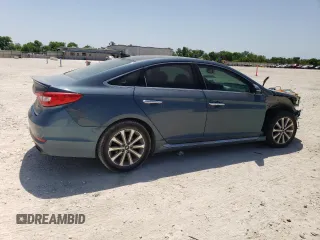 2016 Hyundai Sonata Sport with VIN 5NPE34AF4GH317266, listed as a Copart auction lot 52629985 with 128,672 mi miles and Salvage Title. Bid and sale history available at DreamBid. Image 3.